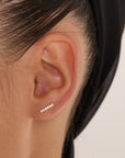 Yully gold diamond earrings