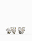 Heart model earrings