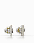 Yully gold diamond earrings