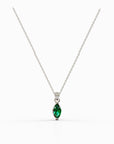 Marquise emerald necklace