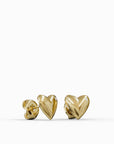 Heart model earrings