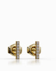 Yully gold diamond earrings