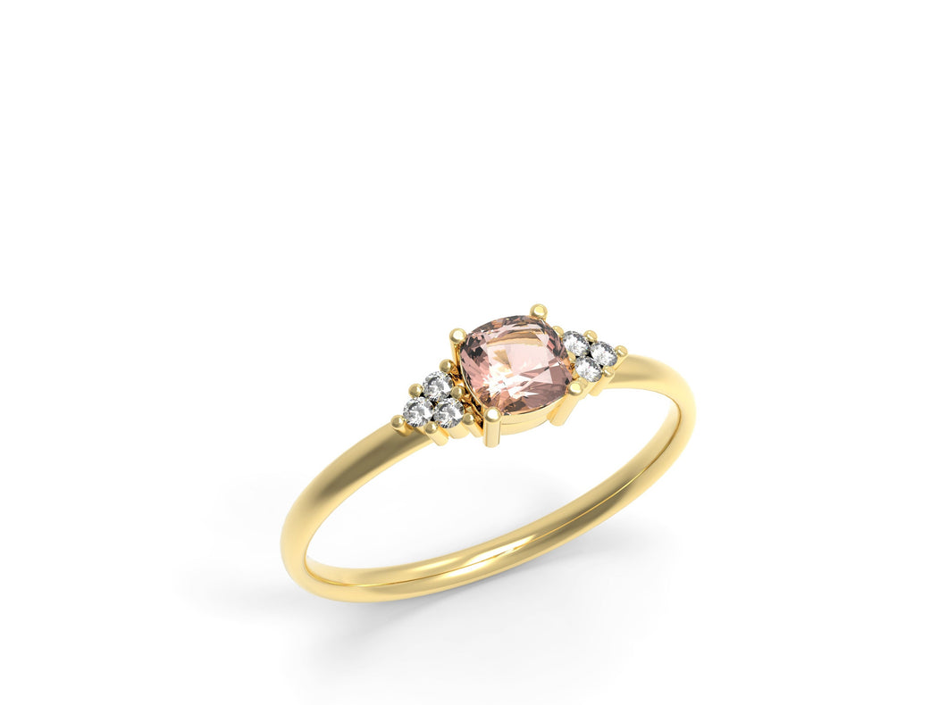 טבעת Luna Morganite