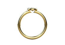 Load image into Gallery viewer, טבעת סוליטייר מזהב בשיבוץ יהלום
